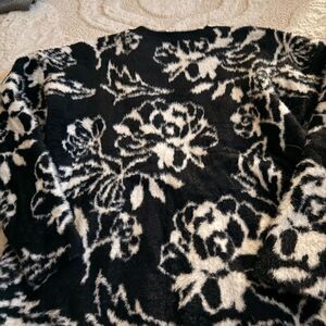 Rachel Zoe Black and White Patterned Sweater